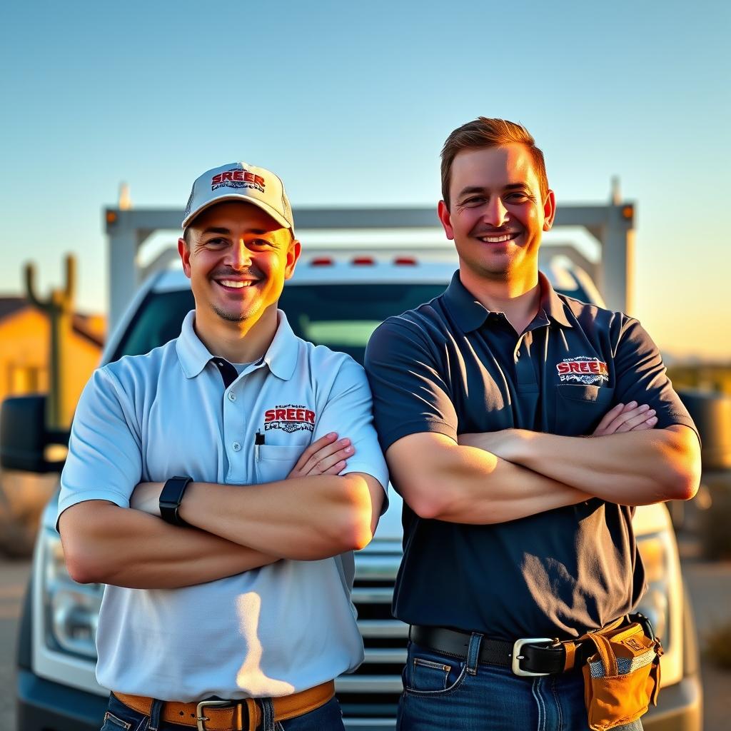 A spray foam insulation crew at work