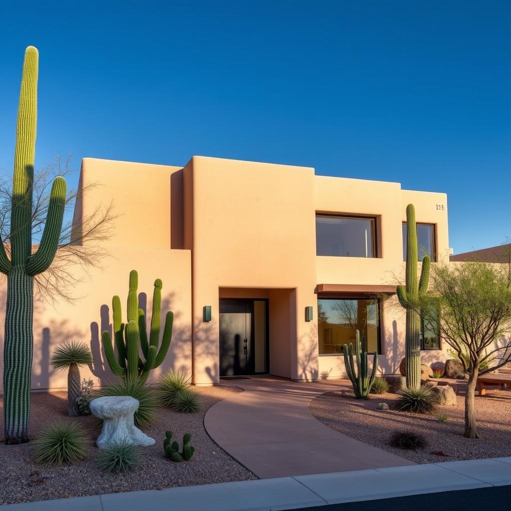 A Tucson desert home with spray foam insulation suited to the Arizona climate